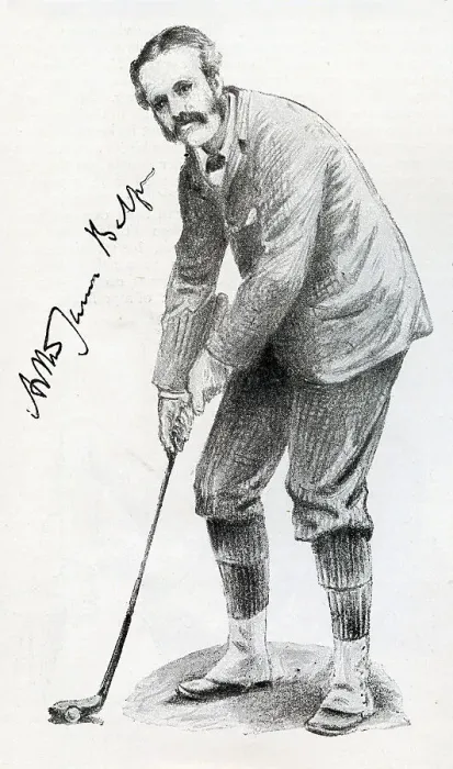 Framed Print : Arthur Balfour, M.P. playing Golf Framed Print : Arthur Balfour, M.P. playing Golf