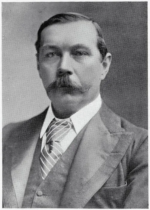 Framed Print : Arthur Conan Doyle (1859 - 1930), British writer and physician, most noted for creating the fictional detective Sherlock Holmes. Date: 1897 Framed Print : Arthur Conan Doyle (1859 - 1930), British writer and physician, most noted for creating the fictional detective Sherlock Holmes. Date: 1897