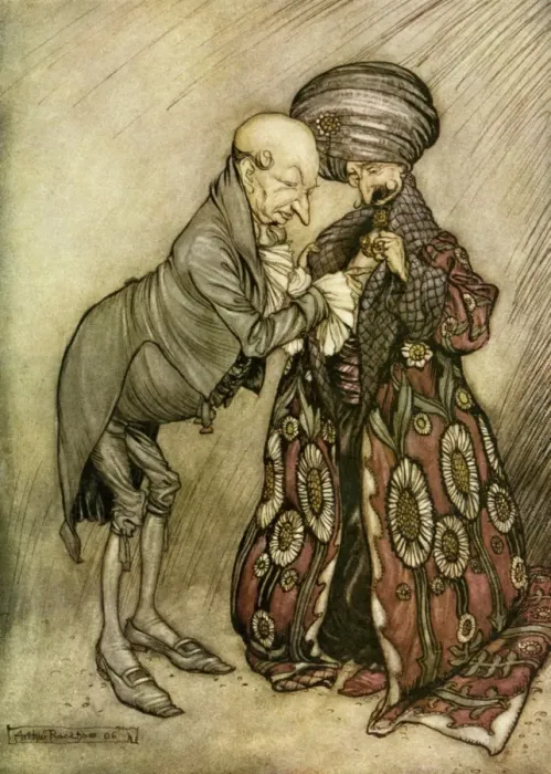 Framed Print : Rudy. Illustration from Peter Pan in Kensington Gardens. Artist: Arthur Rackham Date: 1922 Framed Print : Rudy. Illustration from Peter Pan in Kensington Gardens. Artist: Arthur Rackham Date: 1922
