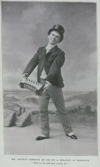 Framed Print : Arthur Roberts, actor, as Gentleman Joe at Margate Framed Print : Arthur Roberts, actor, as Gentleman Joe at Margate