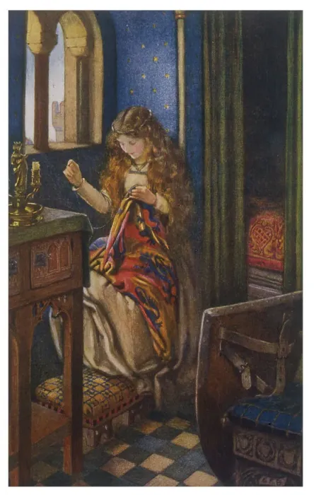 Framed Print : ARTHURIAN / ELAINE Framed Print : ARTHURIAN / ELAINE