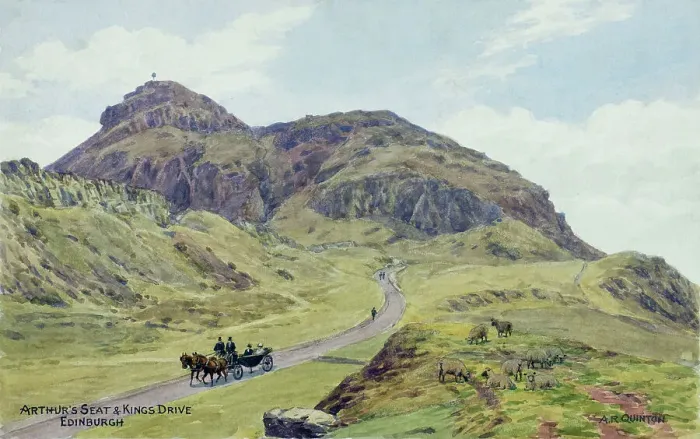 Framed Print : Arthur's Seat and King's Drive, Edinburgh, Scotland Framed Print : Arthur's Seat and King's Drive, Edinburgh, Scotland
