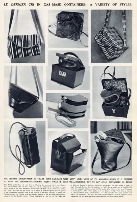 Framed Print : Article in The Illustrated London News showing a variety of chic bags Framed Print : Article in The Illustrated London News showing a variety of chic bags