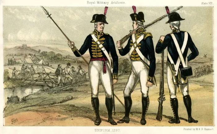 Framed Print : Artificers in uniform Framed Print : Artificers in uniform