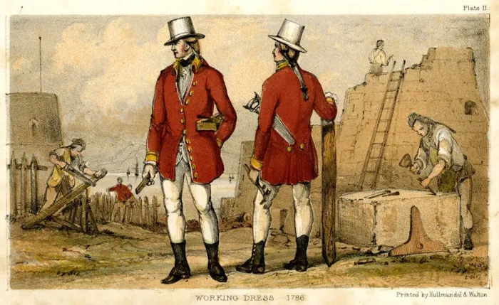 Framed Print : Artificers in their working dress Framed Print : Artificers in their working dress