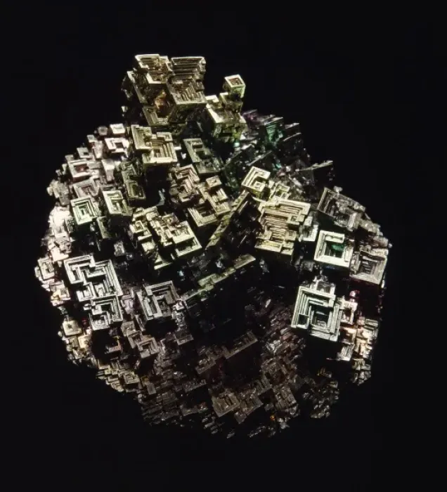 Framed Print : Artificial bismuth crystals Framed Print : Artificial bismuth crystals