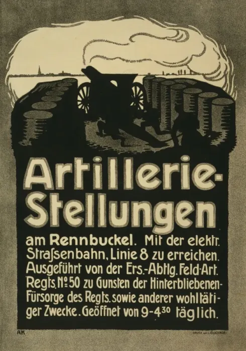 Framed Print : Artillerie-Stellungen Framed Print : Artillerie-Stellungen