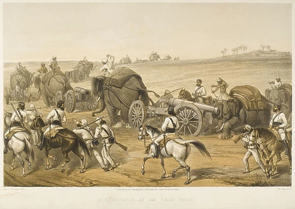 ARTILLERY ELEPHANTS 1857