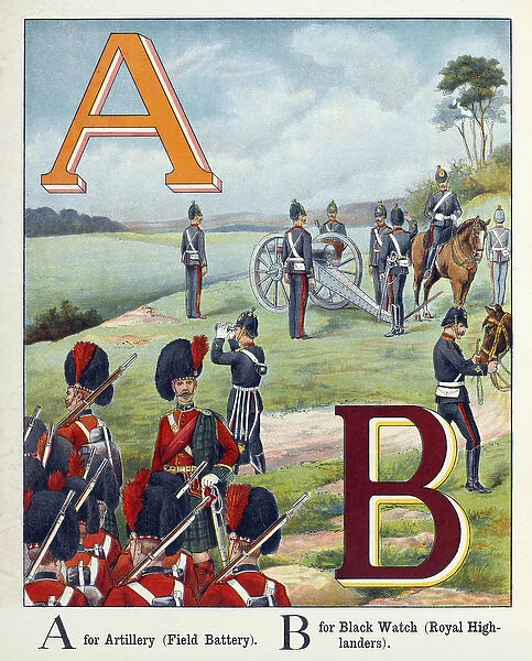 A for Artillery (Field Battery) B for Black Watch (Royal Hig