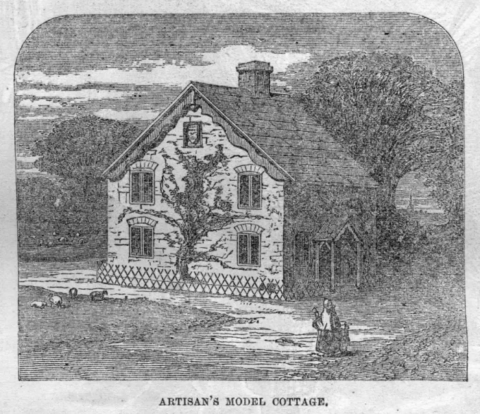 Framed Print : Artisans Model Cottage Framed Print : Artisans Model Cottage