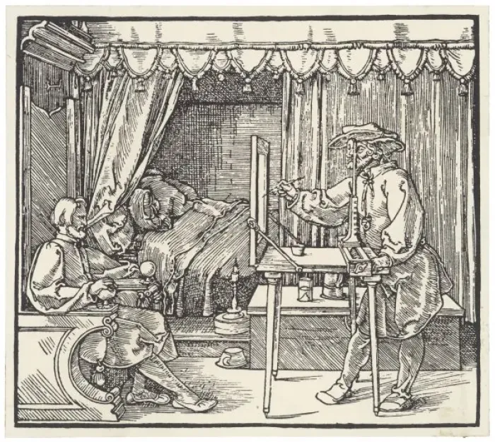 Framed Print : Artist Using Device Framed Print : Artist Using Device