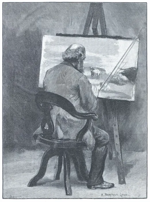 Framed Print : Artist at Work