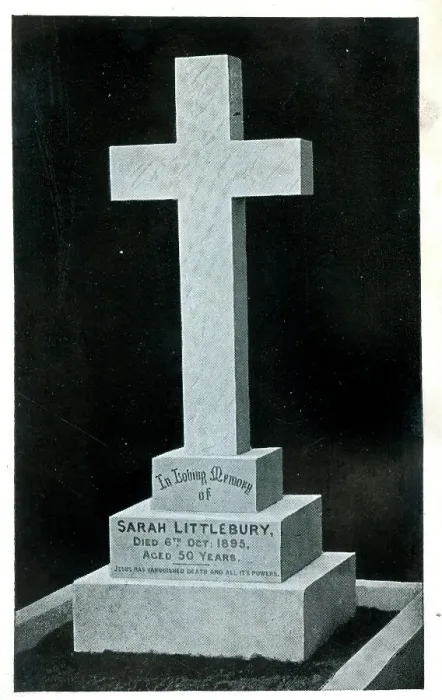 Framed Print : Artistic Memorial Cross 1900s F Osborne London Framed Print : Artistic Memorial Cross 1900s F Osborne London