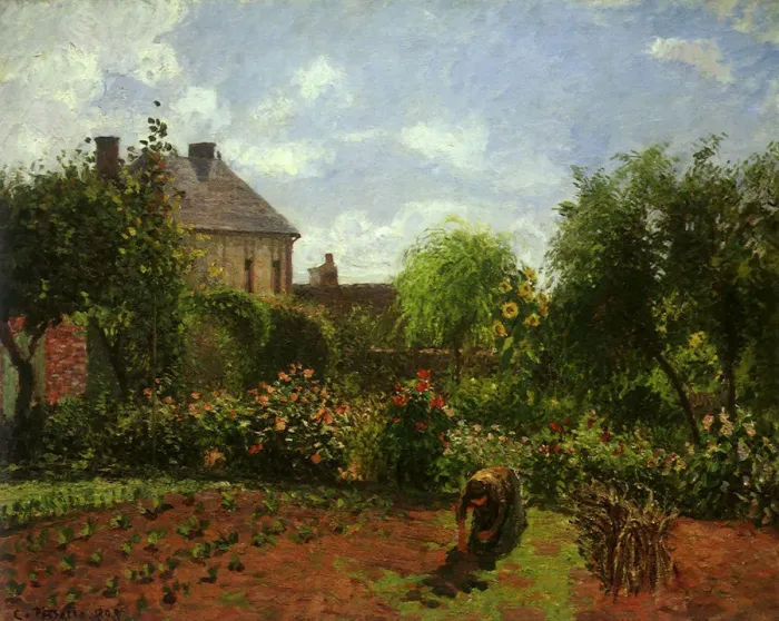 Framed Print : The Artists Garden at Eragny Framed Print : The Artists Garden at Eragny