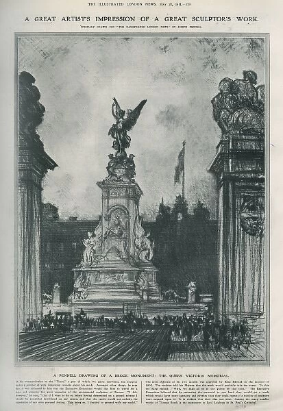 Artists impression of the Queen Victoria Memorial
