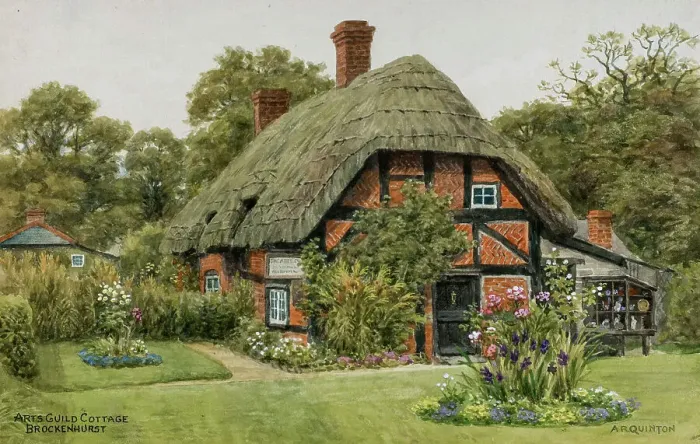 Framed Print : Arts Guild Cottage, Brockenhurst, New Forest, Hampshire Framed Print : Arts Guild Cottage, Brockenhurst, New Forest, Hampshire