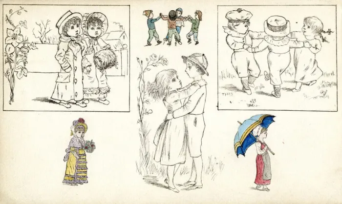 Framed Print : Artwork by Florence Auerbach, children Framed Print : Artwork by Florence Auerbach, children