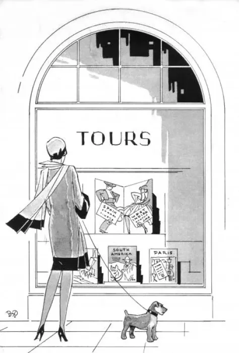 Framed Print : Artwork for Travel advert, 1929 Framed Print : Artwork for Travel advert, 1929