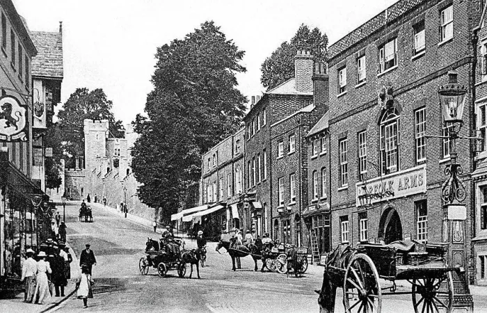 Framed Print : Arundel High Street early 1900's Framed Print : Arundel High Street early 1900's