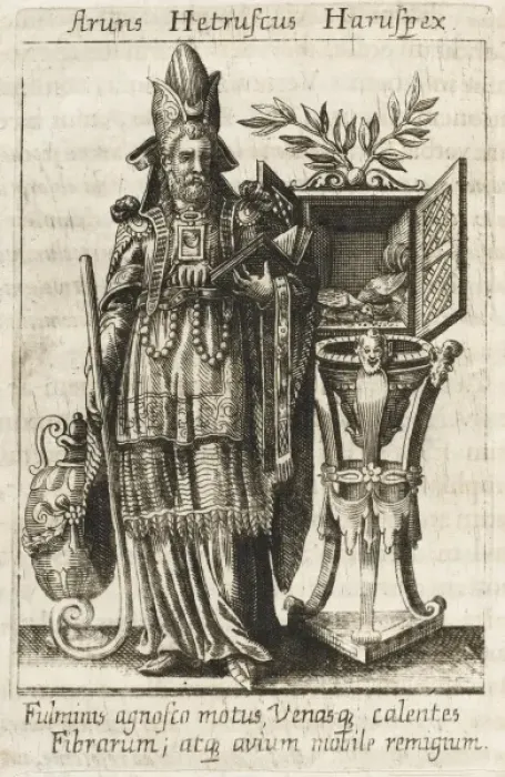 Framed Print : ARUNS, a noted haruspex or augur of Etruria Framed Print : ARUNS, a noted haruspex or augur of Etruria