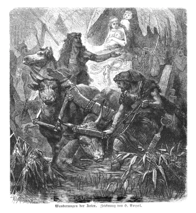 Framed Print : Aryans Invade Europe / Bc Framed Print : Aryans Invade Europe / Bc