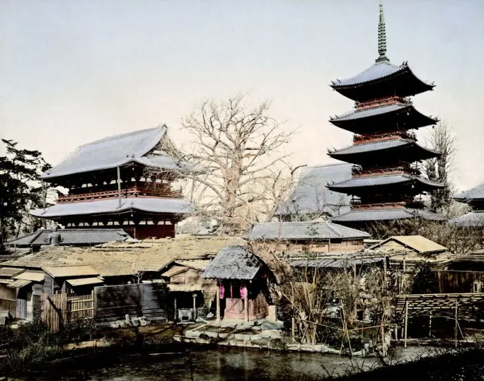 Framed Print : Asakusa, Tokyo Japan circa 1880s. Date: circa 1880s Framed Print : Asakusa, Tokyo Japan circa 1880s. Date: circa 1880s