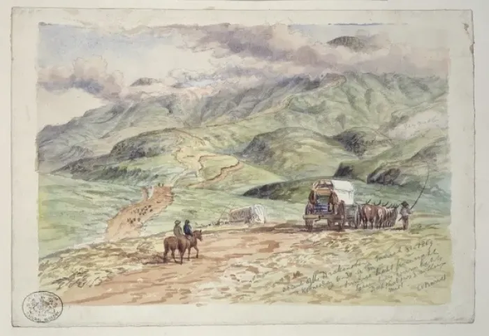Framed Print : Ascent of the Drakensberg March 31, 1869 Framed Print : Ascent of the Drakensberg March 31, 1869