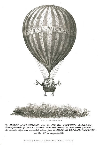 Ascent of Mrs. Graham and the Royal Victoria Balloon