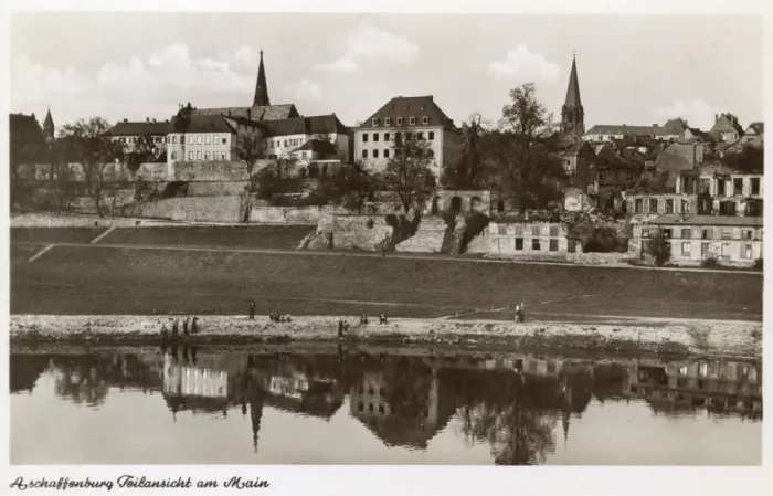 Framed Print : Aschaffenburg on the River Main, Germany Framed Print : Aschaffenburg on the River Main, Germany