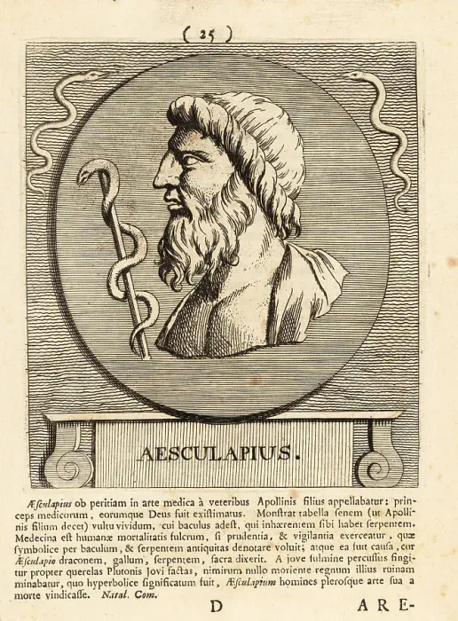 Framed Print : Asclepius, god of medicine in ancient Greek mythology Framed Print : Asclepius, god of medicine in ancient Greek mythology