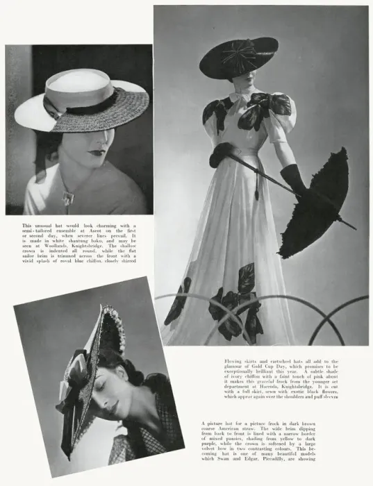 Framed Print : Ascot hats 1937 Framed Print : Ascot hats 1937