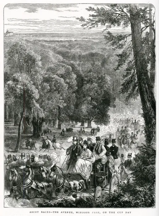 Framed Print : Ascot races 1871 Framed Print : Ascot races 1871
