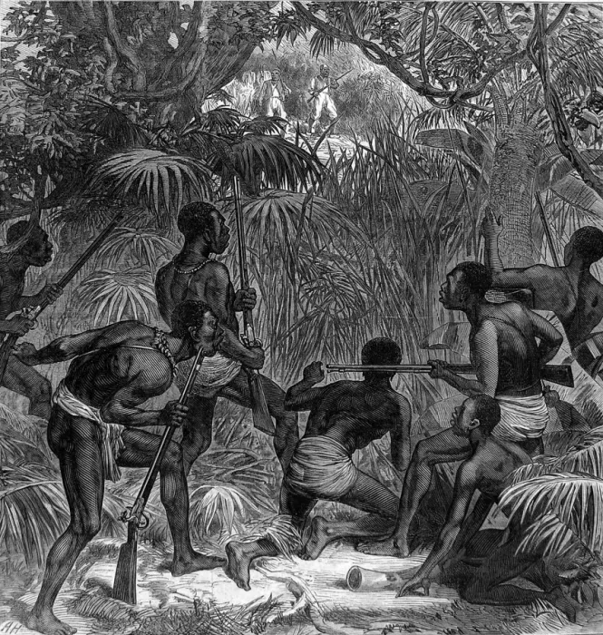 Framed Print : The Ashanti War (1873-74) - Ashantis in ambush Framed Print : The Ashanti War (1873-74) - Ashantis in ambush