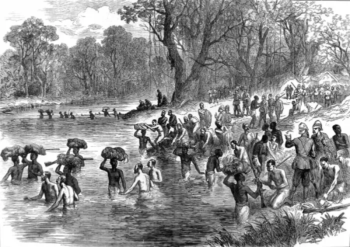 Framed Print : The Ashanti War (1873-74) The return from Kumasi, 1874 Framed Print : The Ashanti War (1873-74) The return from Kumasi, 1874