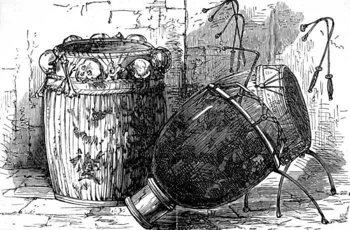 Framed Print : Ashanti war drums, 1874 Framed Print : Ashanti war drums, 1874