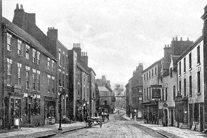 Framed Print : Ashbourne Church Street early 1900s