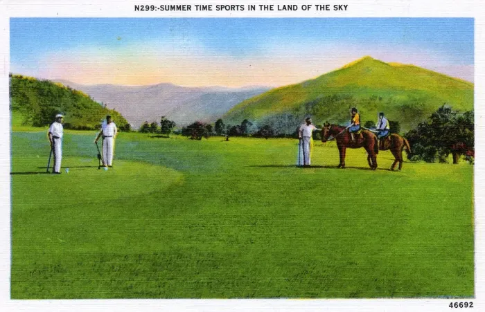 Framed Print : Asheville, North Carolina - Golf in the Land of the Sky Framed Print : Asheville, North Carolina - Golf in the Land of the Sky