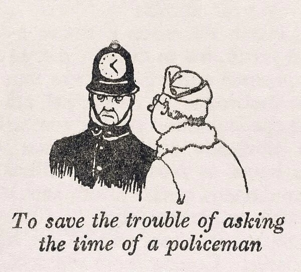 Asking policeman time  /  W H Robinson