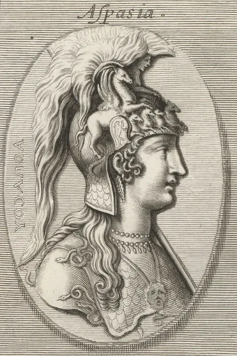 Framed Print : Aspasia, involved with statesman Pericles, 5th century BC Framed Print : Aspasia, involved with statesman Pericles, 5th century BC