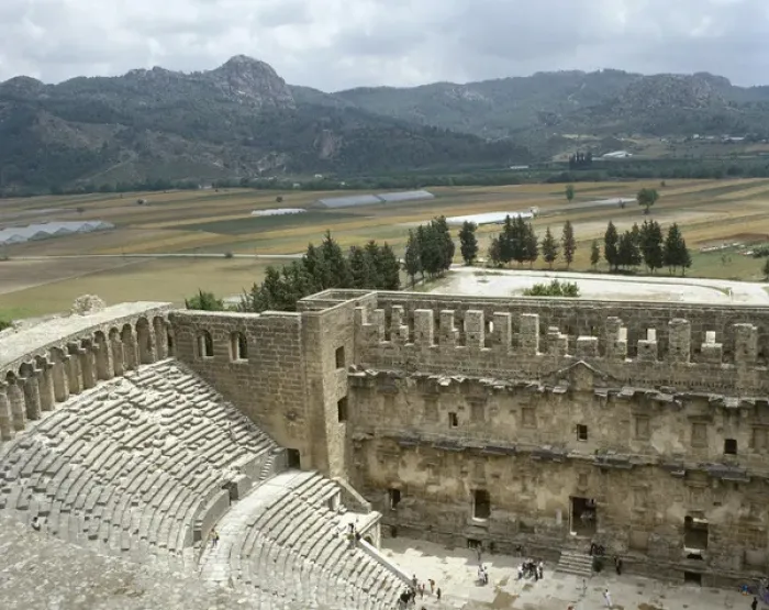 Framed Print : Aspendos Theatre. 2nd century AD. Turkey Framed Print : Aspendos Theatre. 2nd century AD. Turkey