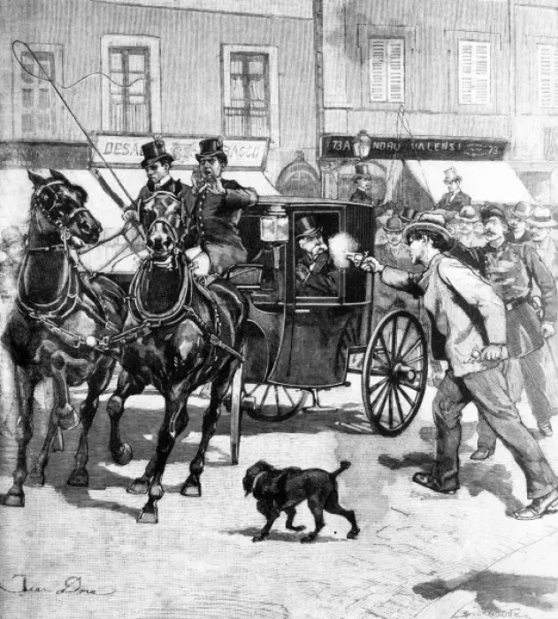 Framed Print : Assassination attempt on Francesco Crispi Framed Print : Assassination attempt on Francesco Crispi