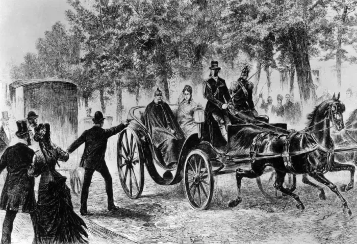 Framed Print : Assassination attempt on Kaiser Wilhelm I Framed Print : Assassination attempt on Kaiser Wilhelm I