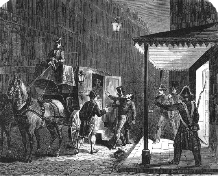 Framed Print : Assassination of Duc de Berry Framed Print : Assassination of Duc de Berry