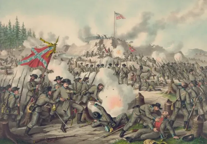 Framed Print : Assault on Fort Sanders Framed Print : Assault on Fort Sanders