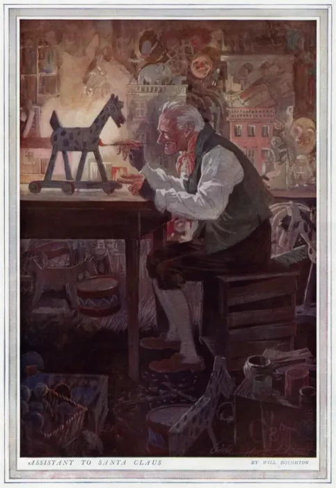 Framed Print : Assistant to Santa Claus by Will Houghton Framed Print : Assistant to Santa Claus by Will Houghton