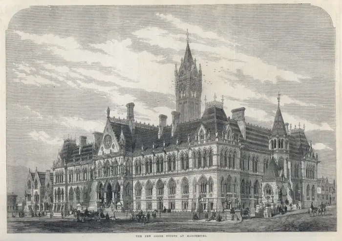 Framed Print : Assize Courts Manchester Framed Print : Assize Courts Manchester