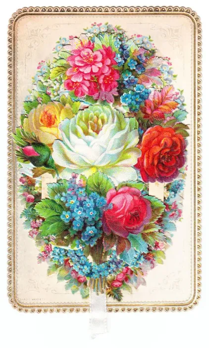 Framed Print : Assorted flowers on a greetings card Framed Print : Assorted flowers on a greetings card