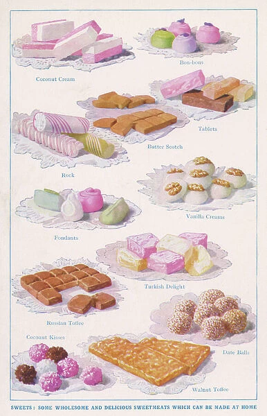 An assortment of confectionery to be made at home