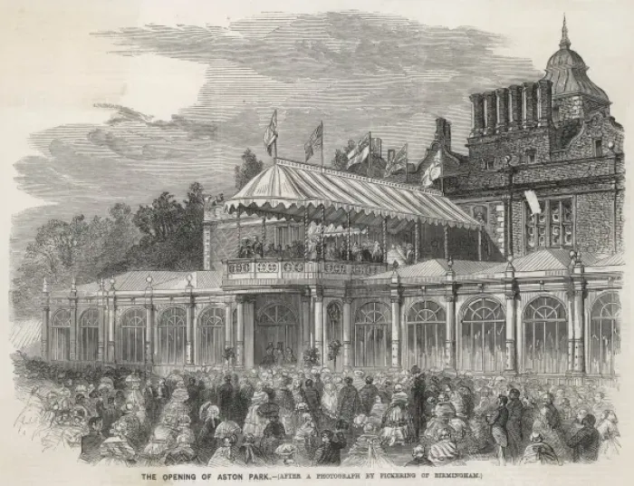 Framed Print : Aston Park opened Framed Print : Aston Park opened
