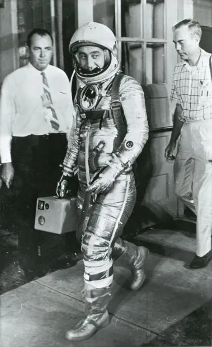 Framed Print : Astronaut Virgil ?Gus? Grissom leaves his quarters at C?